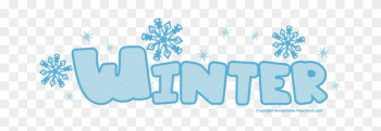 Free Winter Clipart - Winter Word Png