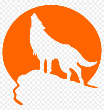 Free Wolf Howling Clipart Image - Howling Wolf Vector