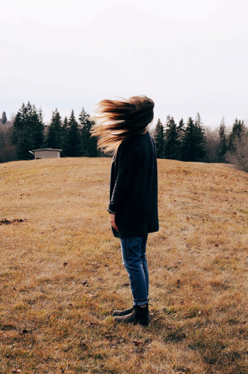 Free woman stand at the hill | Free Photo - rawpixel