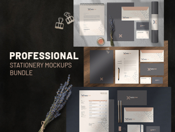 FREEBIE - Professional Stationery Mockup | Commercial Use License