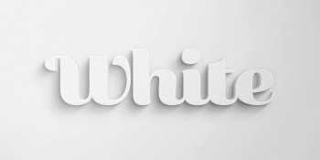 Freebie: White 3D Text Effect