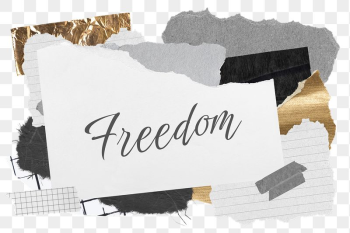 Freedom png word sticker typography, | Free PNG - rawpixel