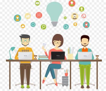 Freelancer Business Teamwork Coworking Organization - ppt element 