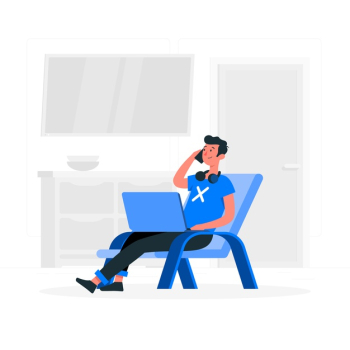 Freelancer concept illustration Free Vector Freelancer concept illustration Free Vector