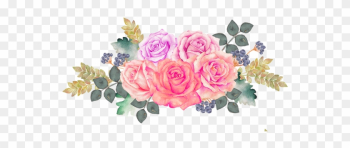 #freetoedit#bloom #pink #frame #flower #border #flowers - Watercolor Painting