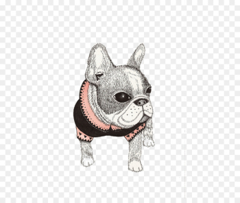 French Bulldog Pug Boston Terrier Illustration - Puppy Animals Decorative painting 