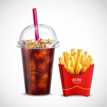 French fries and coca cola Free Vector French fries and coca cola Free Vector