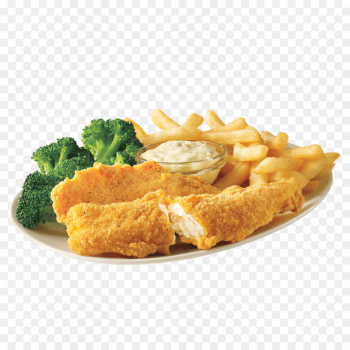 French fries Fried fish Chicken nugget Fried chicken Chicken fingers - fried chicken 