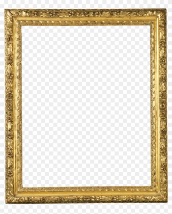 French - Louis-xiii - Gold Frame A4 Png