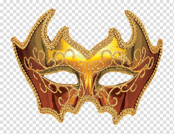 French Quarter Mardi Gras costumes Mask Masquerade ball French Quarter Mardi Gras costumes, Gold mask transparent background PNG clipart