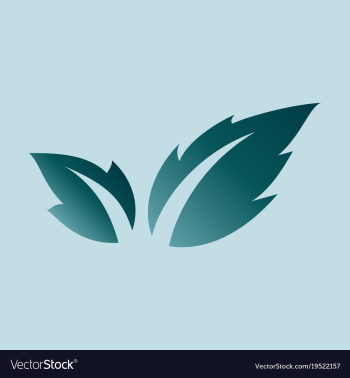 Fresh basil leaves icon flat of basil leaves icon vector image Fresh basil leaves icon flat of basil leaves icon vector image