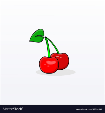 fresh cherry cartoon design fresh cherry cartoon design
