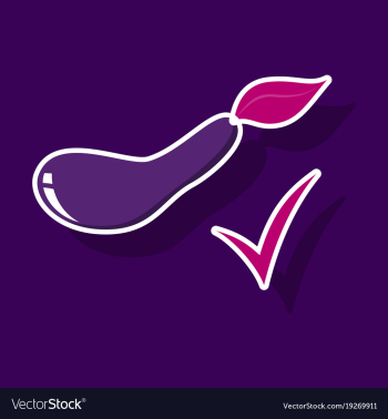 Fresh eggplant vegetable isolated icon eggplant vector image Fresh eggplant vegetable isolated icon eggplant vector image