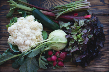 Fresh vegetables from farmers market 