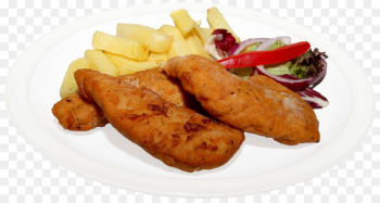Fried chicken Breaded cutlet Chicken fingers French fries - fried chicken 