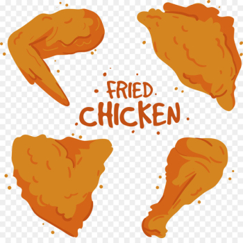 Fried chicken Buffalo wing KFC Chicken nugget - Cartoon hand painted fried food fried chicken 