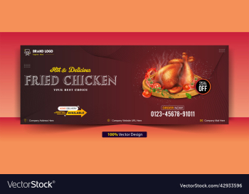 fried chicken facebook cover web banner design fried chicken facebook cover web banner design