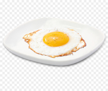 Fried egg Omelette Breakfast French fries Fried fish - A plate of fried eggs 