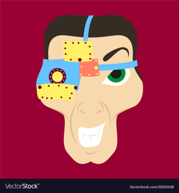 Friendly robot character with flat cartoon vector image Friendly robot character with flat cartoon vector image