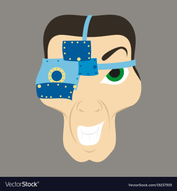Friendly robot character with flat cartoon vector image Friendly robot character with flat cartoon vector image