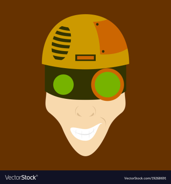 Friendly robot character with flat cartoon vector image Friendly robot character with flat cartoon vector image