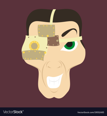 Friendly robot character with flat cartoon vector image Friendly robot character with flat cartoon vector image