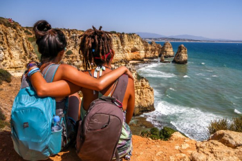 Friends Backpacking Together Friends Backpacking Together
