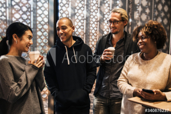 Friends having a coffee break Friends having a coffee break