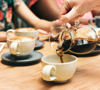 Friends having coffee together | Free stock photo - 61840 Friends having coffee together | Free stock photo - 61840