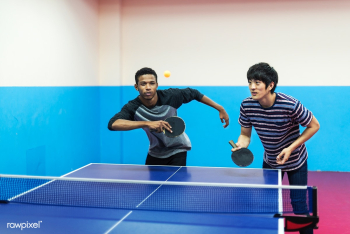 Friends playing table tennis | Free stock photo - 49526 Friends playing table tennis | Free stock photo - 49526