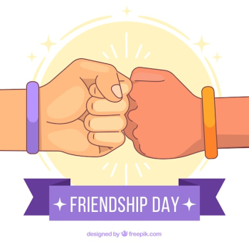 Friendship day background with hands Friendship day background with hands