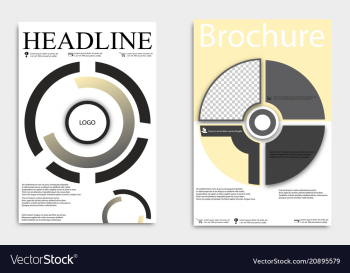 Front and back cover of a modern business vector image Front and back cover of a modern business vector image