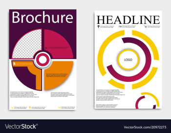 Front and back cover of a modern business vector image Front and back cover of a modern business vector image