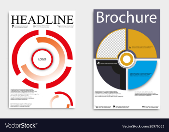Front and back cover of a modern business vector image Front and back cover of a modern business vector image
