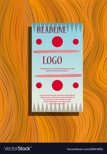 Front and back flyer for business purpose vector image Front and back flyer for business purpose vector image