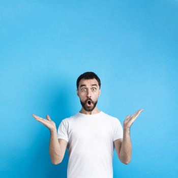 Front view of surprised man Free Photo Front view of surprised man Free Photo