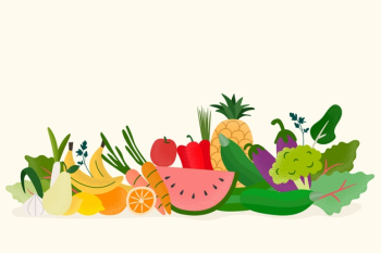 Fruit and vegetables background Free Vector Fruit and vegetables background Free Vector