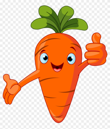 Fruit Clipart Carrot - Cartoon Vegetables