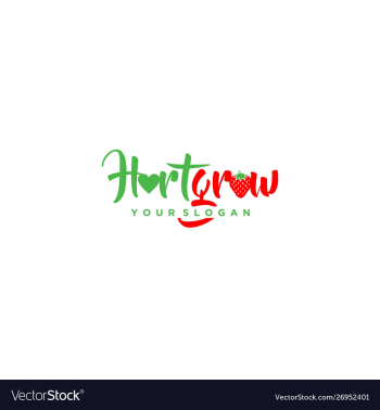 Fruit farm logo design vector image
