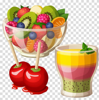 Fruit juice and salad , Fruit salad Greek salad , Fruit salad and cold drinks transparent background PNG clipart