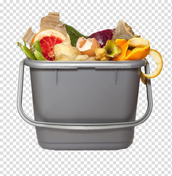Fruits and egg peels on trash bin , Food waste Rubbish Bins & Waste Paper Baskets Compost, trash can transparent background PNG clipart