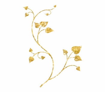 Ftestickers Fteglitter Golden Gold Leaves Branch - Gold Leaf ...