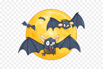 Full moon Lunar calendar Clip art - halloween halloween owl bats moon 