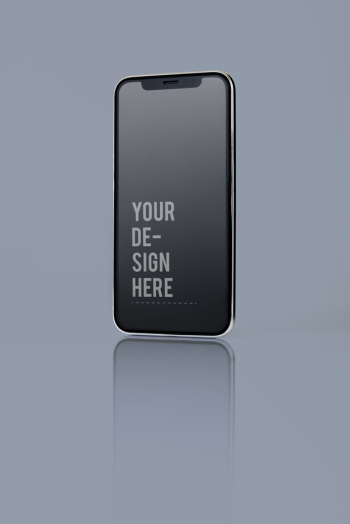 Full screen smartphone mockup design Free Psd