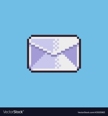 fully editable pixel art envelope stamp fully editable pixel art envelope stamp