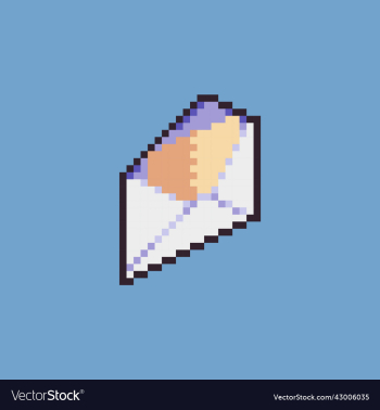 fully editable pixel art envelope stamp fully editable pixel art envelope stamp