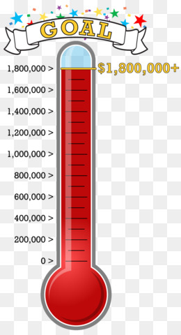 Fundraising Thermometer PNG - Blank Fundraising Thermometer Template.