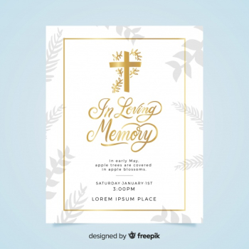 Funeral card template Funeral card template