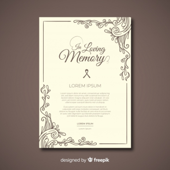 Funeral card template Funeral card template