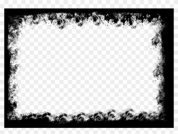 Funky Frames Png Ornament - Black Grunge Border Png